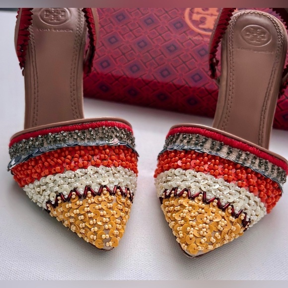 Tory Burch ISLE 105MM SLINGBACK EMBELLISHMENT/SUEDE/NAPPA NATURAL
VACHETTA 7 - Picture 7 of 11